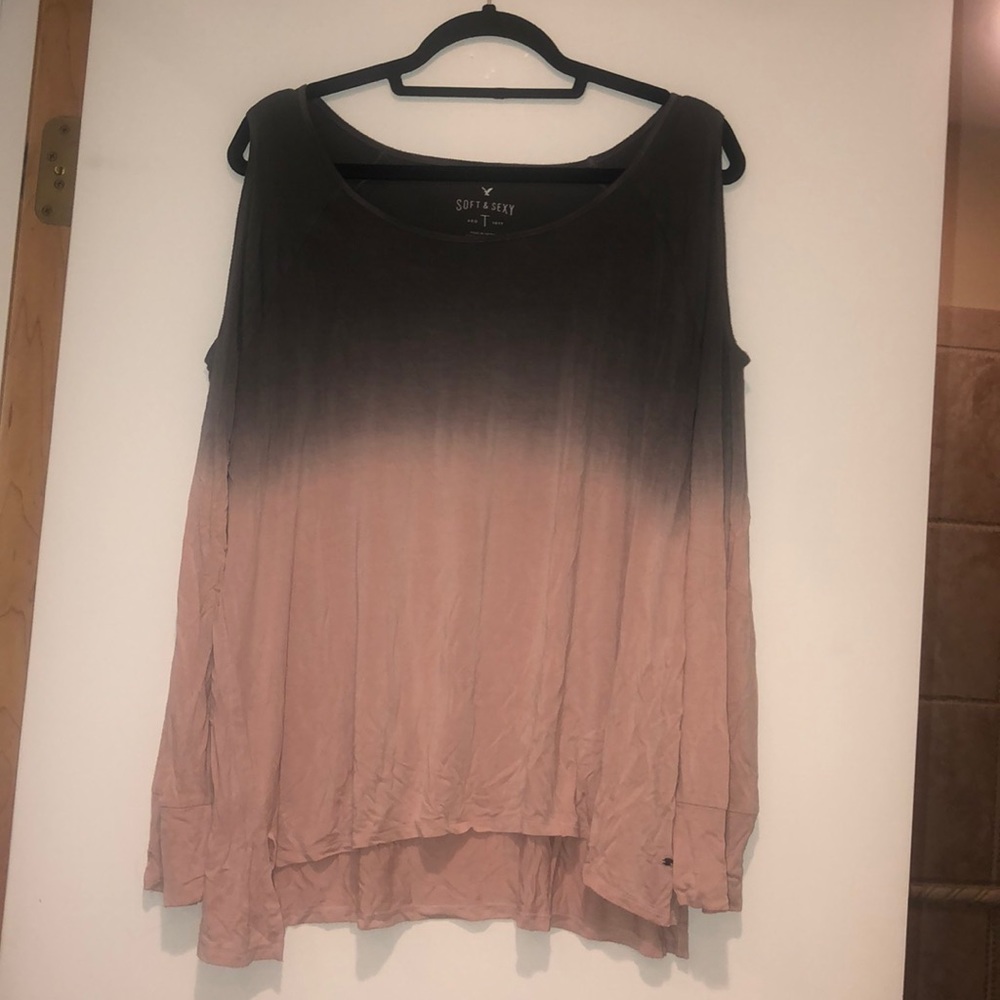 Long-sleeve soft&sexy shirt